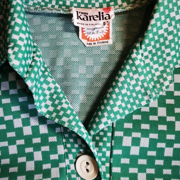 Vintage 1960s KARELIA OF FINLAND mod A-line dress - Picture 5 of 5